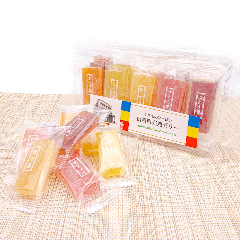 信濃町 完熟ゼリー / 15個入 フルーツ（ りんご いちご ぶどう あんず